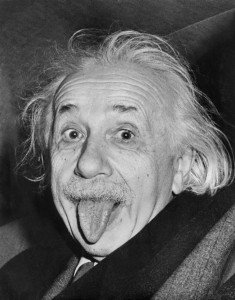 Celebrated picture dated 18 march 1951, shows German-born Swiss-US physicist Albert Einstein (1879-1955), awarded the Nobel Prize for Physics in 1921, sticking out his tongue at photographers on his 72nd birthday. Germany, the birthplace of Albert Einstein, launches 19 January 2005 a year of international celebrations to mark the 100th anniversary of three of the physicist's four papers that changed the way we view the Universe. AFP PHOTO